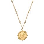 18K gold plated Stainless steel  Clock necklace, Intensity