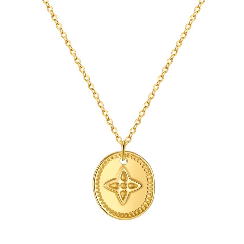 18K gold plated Stainless steel necklace, Intensity