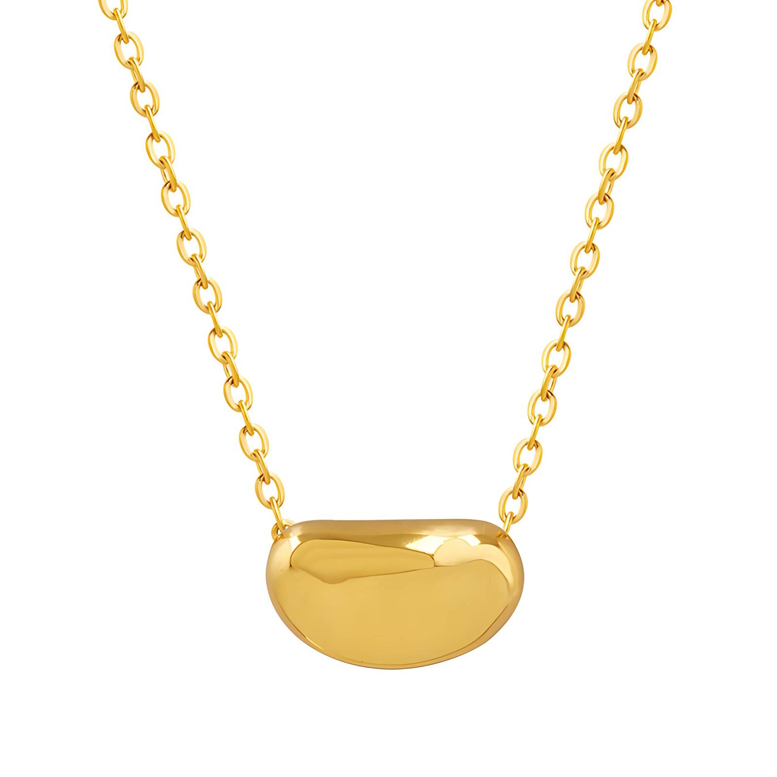 18K gold plated Stainless steel necklace, Intensity