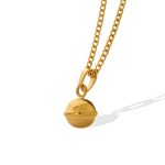 18K gold plated Stainless steel necklace, Intensity