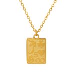 18K gold plated Stainless steel necklace, Intensity