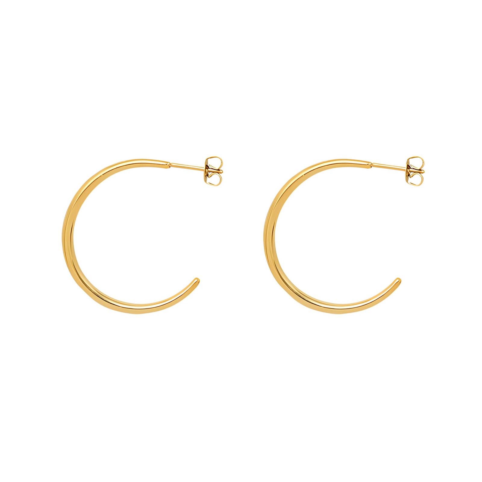 18K gold plated Stainless steel earrings, Intensity