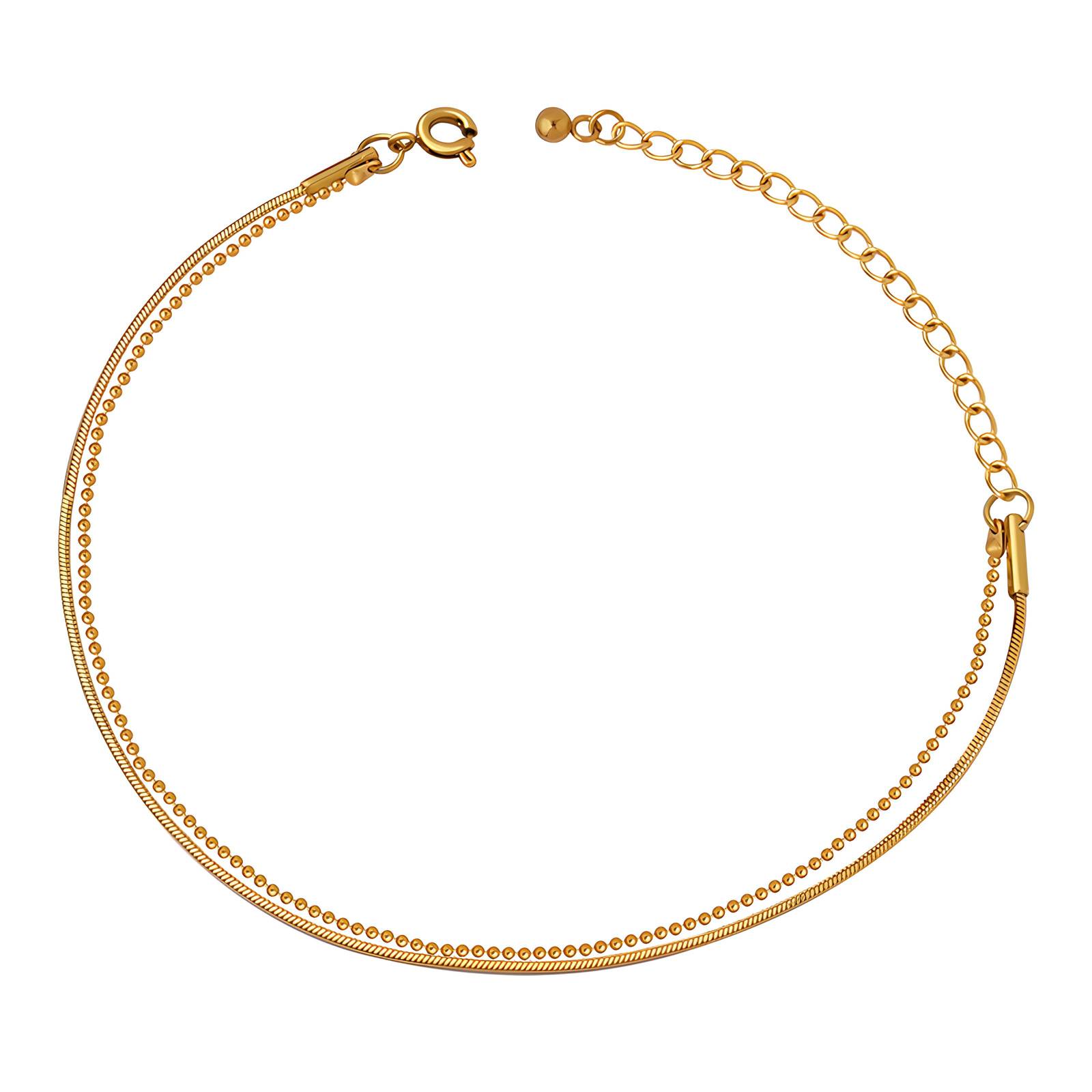 18K gold plated Stainless steel bracelet, Intensity