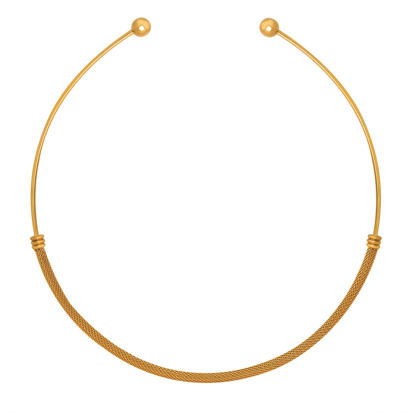 18K gold plated Stainless steel necklace, Intensity