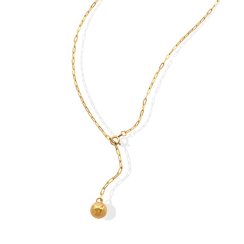 18K gold plated Stainless steel necklace, Intensity