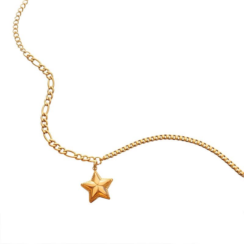 18K gold plated Stainless steel  Star bracelet, Intensity