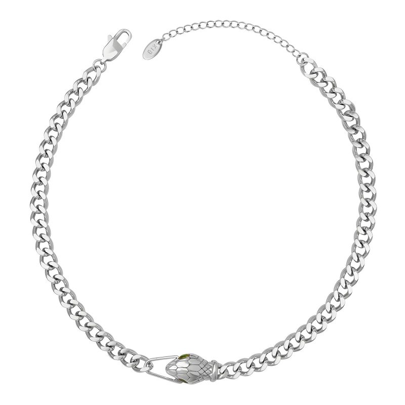 Stainless steel  Snake necklace, Intensity