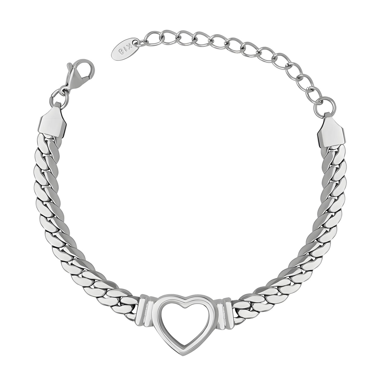 Stainless steel  Heart bracelet, Intensity