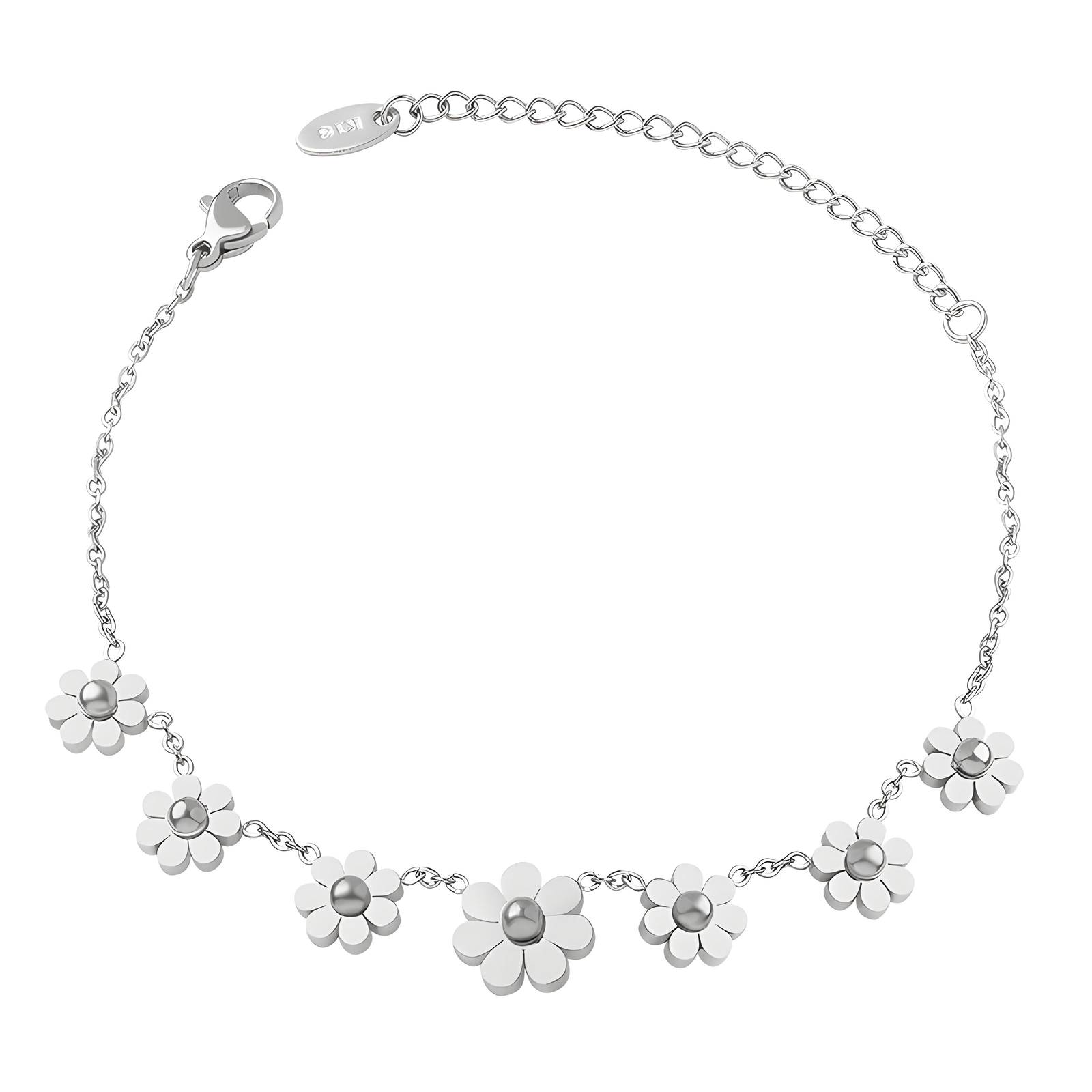 Stainless steel  Flowers bracelet, Intensity