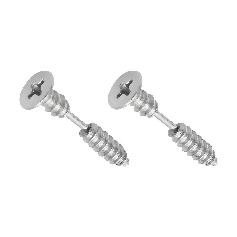 Stainless steel  Nail earrings, Intensity