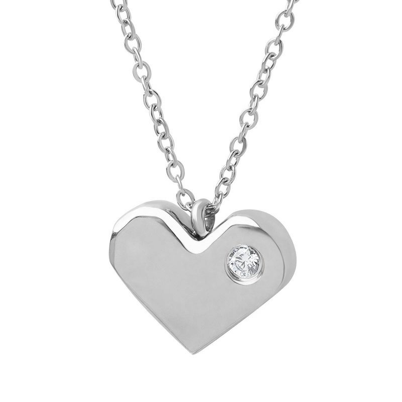 Stainless steel  Heart necklace, Intensity