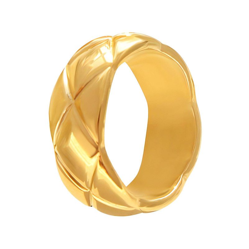 18K gold plated Stainless steel finger ring, Intensity