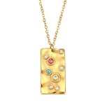 18K gold plated Stainless steel necklace, Intensity