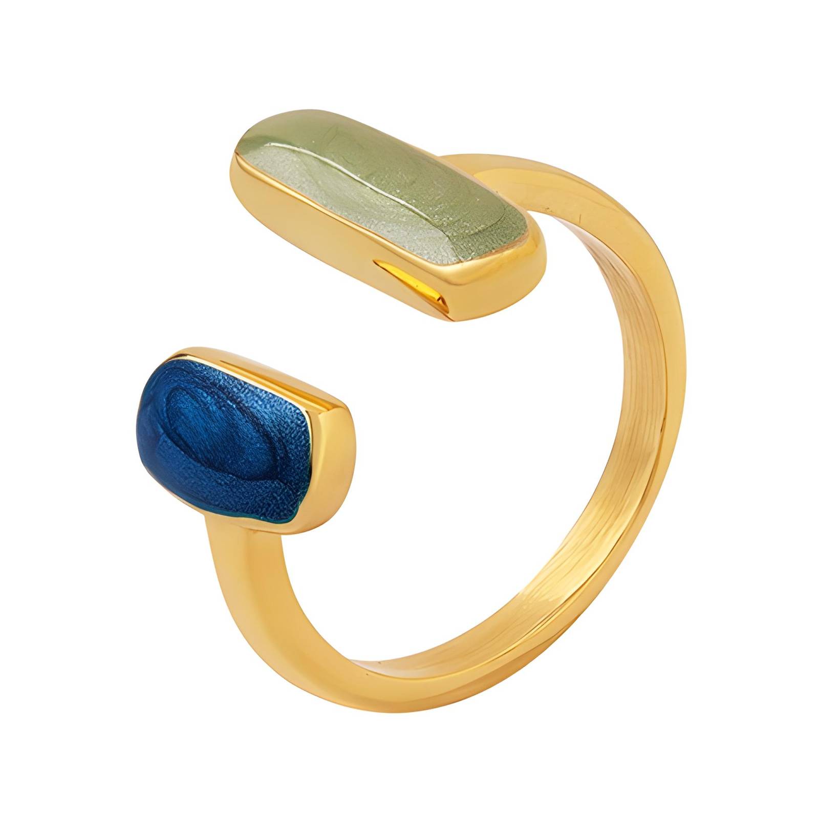 18K gold plated Stainless steel finger ring, Intensity