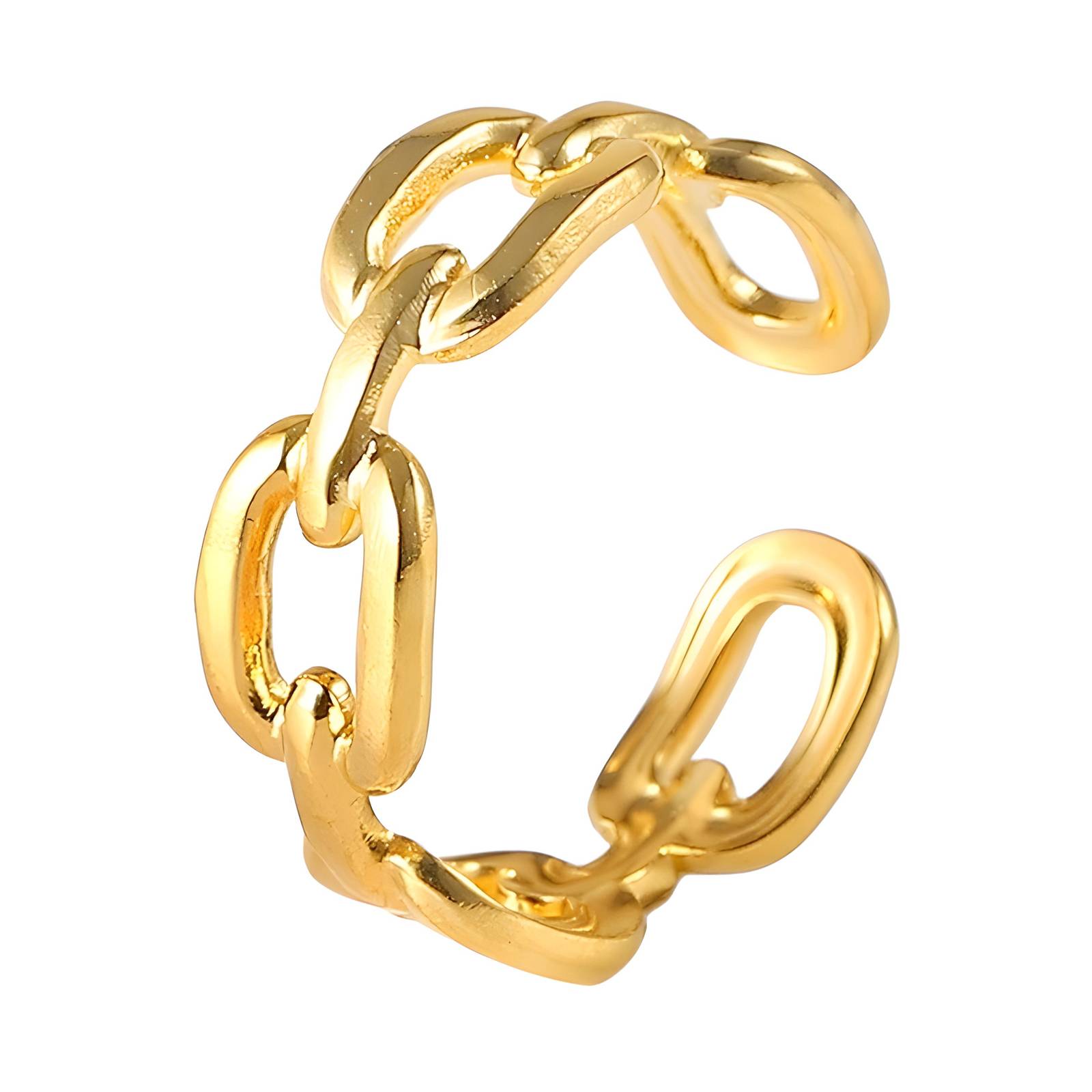 18K gold plated Stainless steel finger ring, Intensity