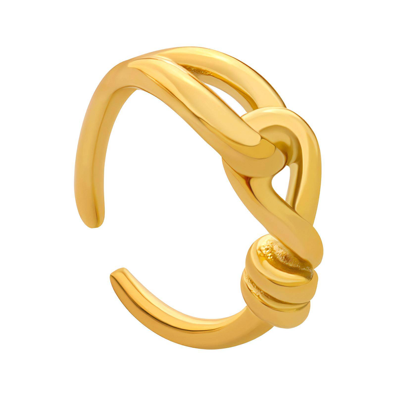 18K gold plated Stainless steel finger ring, Intensity